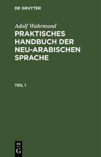 Cover Praktische Grammatik der neu-arabischer Sprache