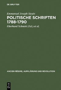 Cover Politische Schriften 1788–1790
