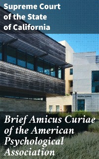 Cover Brief Amicus Curiae of the American Psychological Association