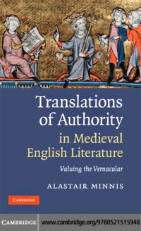 Cover Translations of Authority in Medieval English Literature