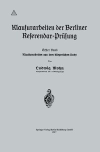 Cover Klausurarbeiten der Berliner Referendar-Prüfung
