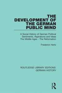 Cover The Development of the German Public Mind