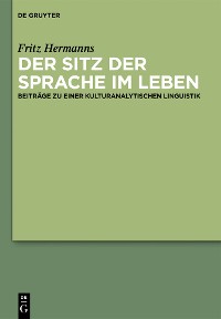 Cover Der Sitz der Sprache im Leben