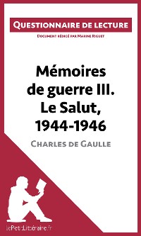 Cover Mémoires de guerre III. Le Salut, 1944-1946 de Charles de Gaulle