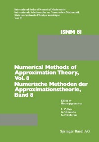 Cover Numerical Methods of Approximation Theory/Numerische Methoden der Approximationstheorie