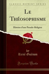 Cover Le Theosophisme