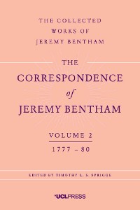 Cover The Correspondence of Jeremy Bentham, Volume 2
