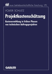 Cover Projektkostenschätzung