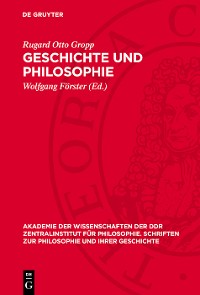 Cover Geschichte und Philosophie