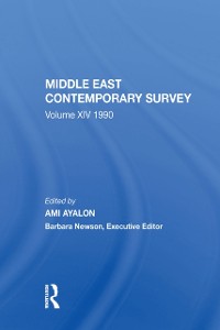 Cover Middle East Contemporary Survey, Volume Xiv: 1990