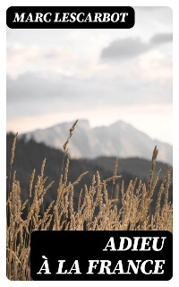 Cover Adieu à la France