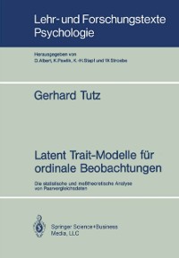 Cover Latent Trait-Modelle für ordinale Beobachtungen