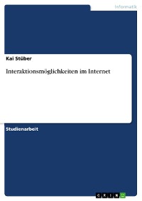 Cover Interaktionsmöglichkeiten im Internet