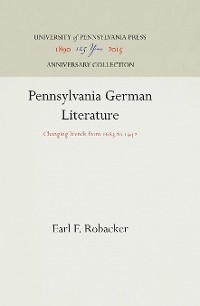 Cover Pennsylvania German Literature