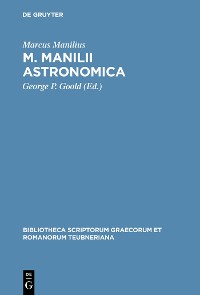 Cover M. Manilii Astronomica