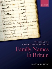 Cover Concise Oxford Dictionary of Family Names in Britain