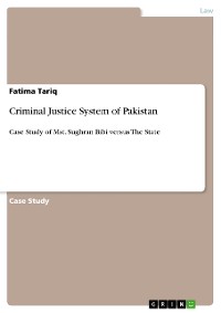 Cover Criminal Justice System of Pakistan
