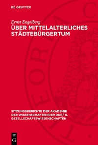 Cover Über mittelalterliches Städtebürgertum