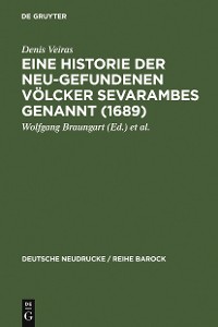 Cover Eine Historie der Neu-gefundenen Völcker Sevarambes genannt (1689)