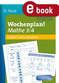 Cover Wochenplan Mathe 3/4, Größen und Sachrechnen