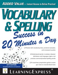 Cover Vocabulary & Spelling Success in 20 Minutes a Day