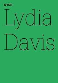 Cover Lydia Davis