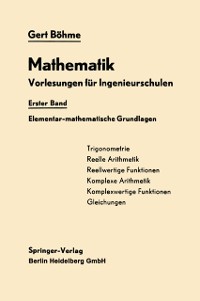 Cover Elementar-mathematische Grundlagen