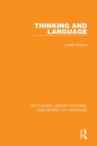 Cover Thinking and Language