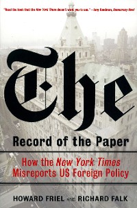 Cover The Record of the Paper