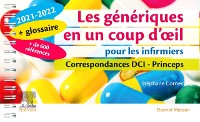 Cover Les génériques en un coup d''oeil pour les infirmiers 2021-2022