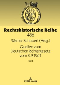 Cover Quellen zum Deutschen Richtergesetz vom 8.9.1961