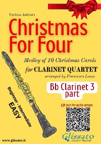 Cover Bb Clarinet 3 part "Christmas for four" Clarinet Quartet