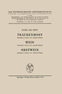 Cover Traubenmost, Wein, Obstwein