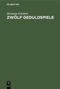 Cover Zwölf Geduldspiele