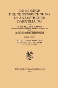 Cover Grundzüge der Tensorrechnung in analytischer Darstellung