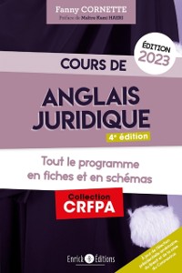 Cover Cours d''anglais juridique 2023