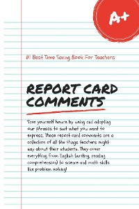 Cover Report Card Comments