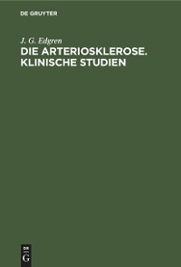 Cover Die Arteriosklerose. Klinische Studien