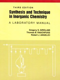 Cover Synthesis and Technique in Inorganic Chemistry