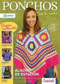 Cover Crochet Ponchos. Creá tu moda