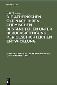 Cover Hydriert-cyklische Verbindungen – Kohlenwasserstoffe