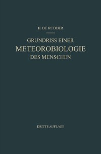 Cover Grundriss Einer Meteorobiologie des Menschen