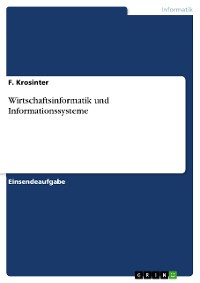 Cover Wirtschaftsinformatik und Informationssysteme