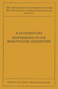 Cover Einführung in die Analytische Geometrie der Ebene und des Raumes
