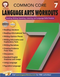Cover Common Core Language Arts Workouts, Grade 7