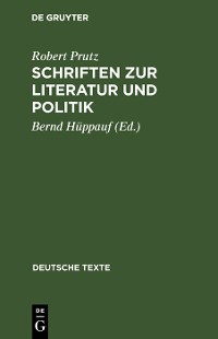 Cover Schriften zur Literatur und Politik