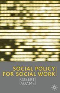 Cover Social Policy for Social Work