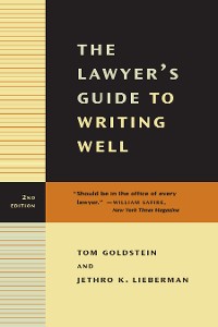 Cover The Lawyer's Guide to Writing Well