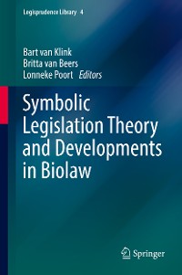 Cover Symbolic Legislation Theory and Developments in Biolaw
