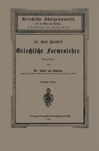 Cover Dr. Carl Franke’s Griechische Formenlehre